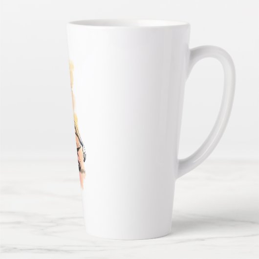 Ballerina tanzt in Farbe  Milchtasse (Rechts)