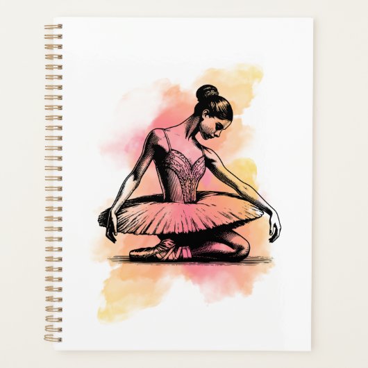 Ballerina tanzt in Farbe  Planer (Vorderseite)
