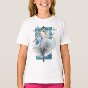 Ballerina tanzt unter einem Schwarm von Schmetterl T-Shirt