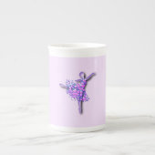 Ballerina Tasse Ballett Tänzerin Lila (Vorderseite)