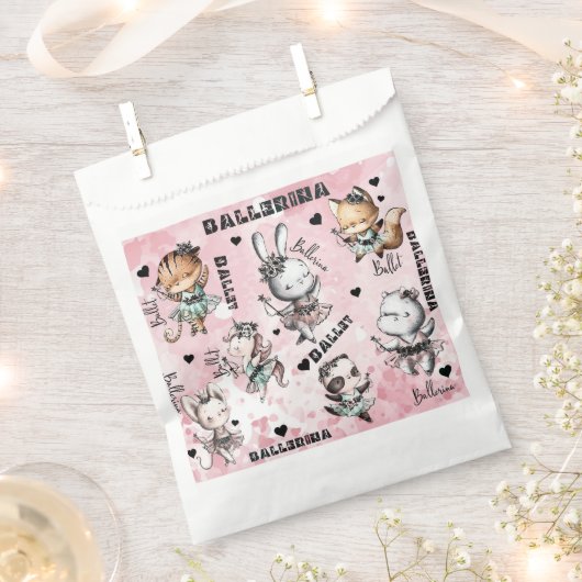 Ballerina-Tiere Geschenktütchen (Ausgeschnitten)