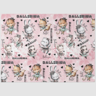Ballerina-Tiere Seidenpapier