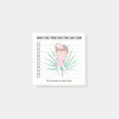 Ballerina To do list Post-it Klebezettel (Vorderseite)