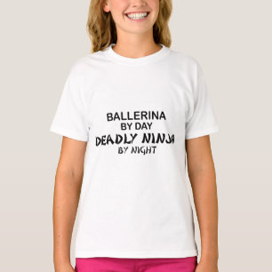 Ballerina tödliches Ninja bis zum Nacht T-Shirt