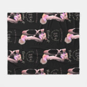 Ballerina Toe Shoes Custom Event Große Geschenktas Fleecedecke (Vorderseite (Horizontal))