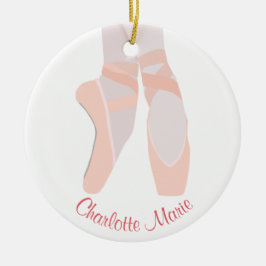 Ballerina Toe Shoes Personalisiert Keramik Ornament