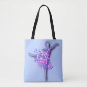 Ballerina Tote Bag Ballet Tänzerin Tasche (Vorderseite)