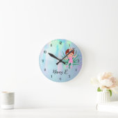 Ballerina Tropical 0pal Runde Wanduhr (Zuhause)