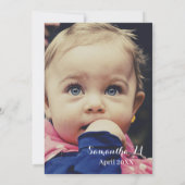 Ballerina Tropical Sparkle Einladung (Rückseite)