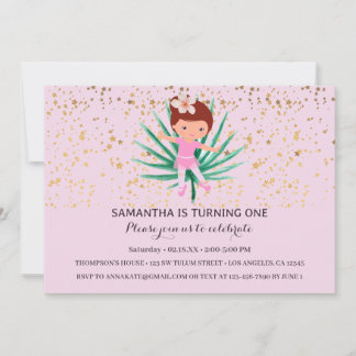Ballerina Tropical Sparkle Einladung