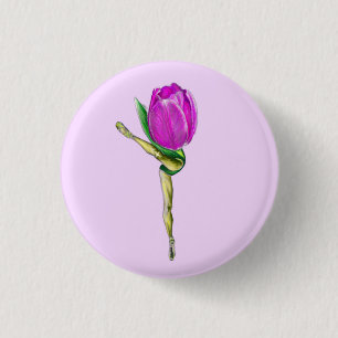 Ballerina Tulip Balletttänzerknopf Button