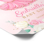 Ballerina Tutu Baby Dusche Begrüßungszeichen Poster (Ecke)