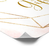 Ballerina Tutu Baby Duschkarten und Geschenkgutsch Poster (Ecke)