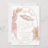 Ballerina Tutu Babydusche Einladung (Vorderseite)