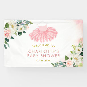 Ballerina Tutu Babydusche Große Banner