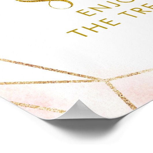 Ballerina Tutu Babydusche Tutu Sweet Sign Poster (Ecke)