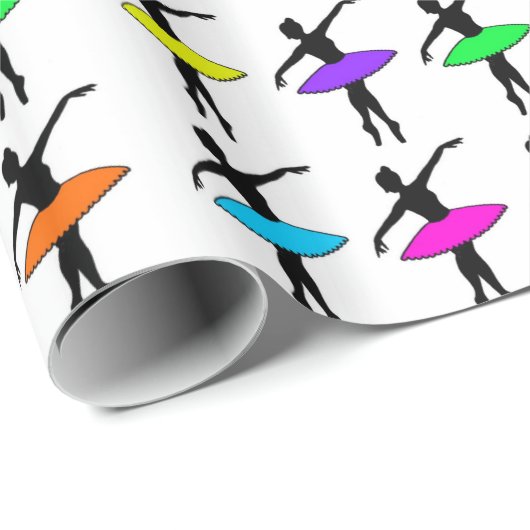 Ballerina Tutu Ballett Tänzer Lehrerin Erwägung Geschenkpapier (Rolleneckpunkt)