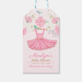 Ballerina Tutu Dress Danke Geschenkanhänger