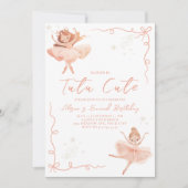 Ballerina Tutu Einladung zum 2. Geburtstag (Vorderseite)