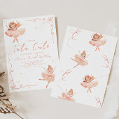 Ballerina Tutu Einladung zum 2. Geburtstag