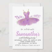 Ballerina TuTu Einladung zum Geburtstag (Vorderseite)