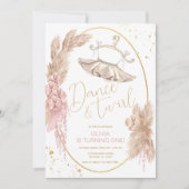 Ballerina Tutu Geburtstagsparty Einladung (Vorderseite)