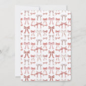 Ballerina Tutu Niedlich Blush Pink Girly 5. Geburt Einladung (Rückseite)