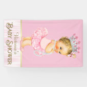 Ballerina Tutu Pearl Baby Shower Banner (Horizontal)