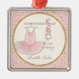 Ballerina Tutu Personalisiertes Girl Ornament Aus Metall
