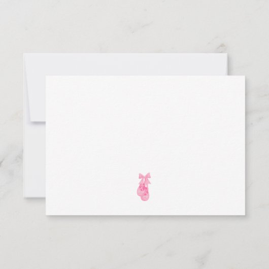 Ballerina Tutu vielen Dank, dass Sie ein Gedicht m Einladung (Rückseite)