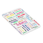 Ballerina Typografie Flexible Foto Magnet (Rechte Seite)