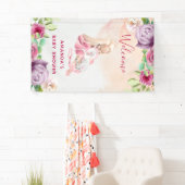 Ballerina und Baby Unicorn und Blume Banner (Insitu)