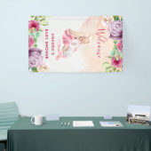 Ballerina und Baby Unicorn und Blume Banner (Messeveranstaltung)