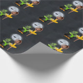 Ballerina und Cauldron Ballett Halloween Vollmond Geschenkpapier (Ecke)