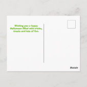 Ballerina und Cauldron Ballett Halloween Vollmond Postkarte (Rückseite)