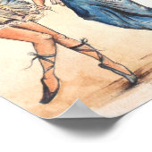 Ballerina und Clown Poster (Ecke)