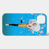 Ballerina und Kirschblüten Case-Mate iPhone Hülle (Rückseite (Horizontal))