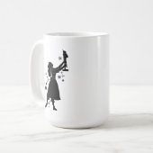 Ballerina und Nussknacker am Weihnachten Kaffeetasse (Vorderseite Links)