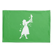 Ballerina und Nussknacker am Weihnachten Kissenbezug (Rückseite)