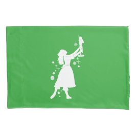 Ballerina und Nussknacker am Weihnachten Kissenbezug