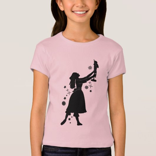 Ballerina und Nussknacker am Weihnachten T-Shirt (Vorderseite)