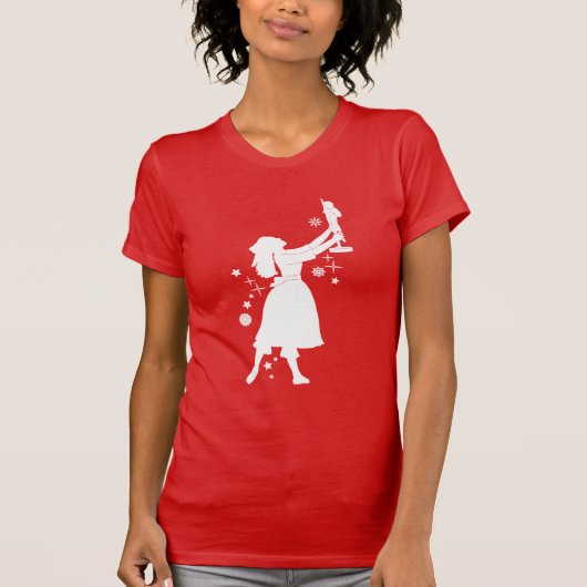 Ballerina und Nussknacker am Weihnachten T-Shirt (Vorderseite)
