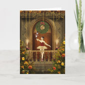 Ballerina und Nutcracker Blank Weihnachten (Vorderseite)