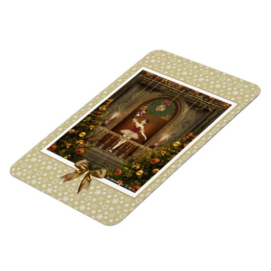 Ballerina und Nutcracker Flexi Magnet (Linke Seite)
