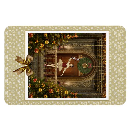 Ballerina und Nutcracker Flexi Magnet (Horizontal)