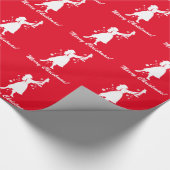 Ballerina und Nutcracker Frohe Weihnachten Geschenkpapier (Ecke)