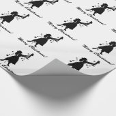 Ballerina und Nutcracker Frohe Weihnachtswrapping Geschenkpapier (Ecke)