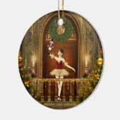 Ballerina und Nutcracker Keramik Keramikornament (Links)