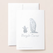 Ballerina und Nutcracker tanzen im Schnee Folienkarte (Rückseite mit Umschlag)