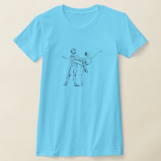 Ballerina und Robot T-Shirt (Ablage )